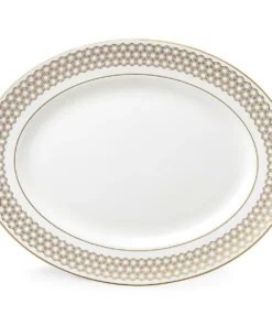 Lenox Dinnerware Prismatic Gold™ 13" Oval Serving Platter