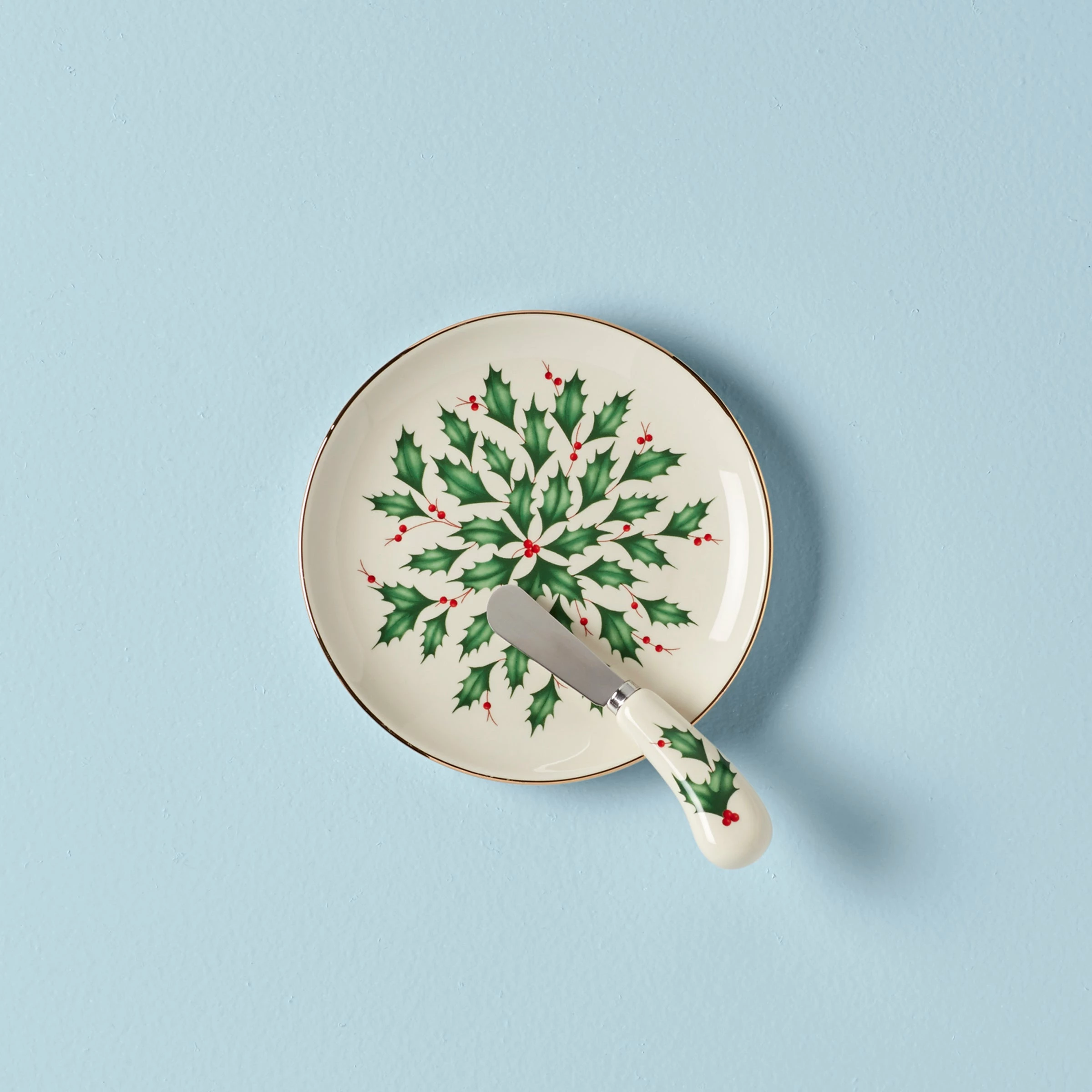 Lenox Dinnerware Hosting The Holidays Cheese Plate & Knife Set