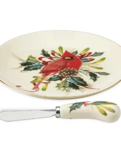 Lenox Winter Greetings™ Cheese Plate And Knife Set