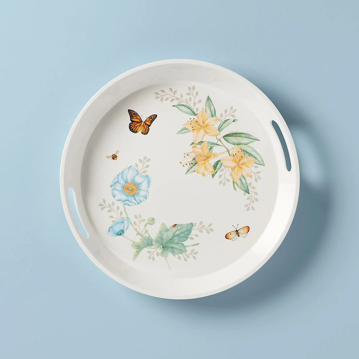 Lenox Butterfly Meadow MelamineĀ® Round Tray Dinnerware