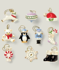 Lenox Christmas Memories 10-Piece Ornament & Tree Set Ornament Trees
