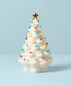 Lenox Décor Treasured Traditions Ivory Light-Up Tree Figurine