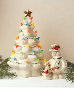 Lenox Décor Treasured Traditions Ivory Light-Up Tree Figurine