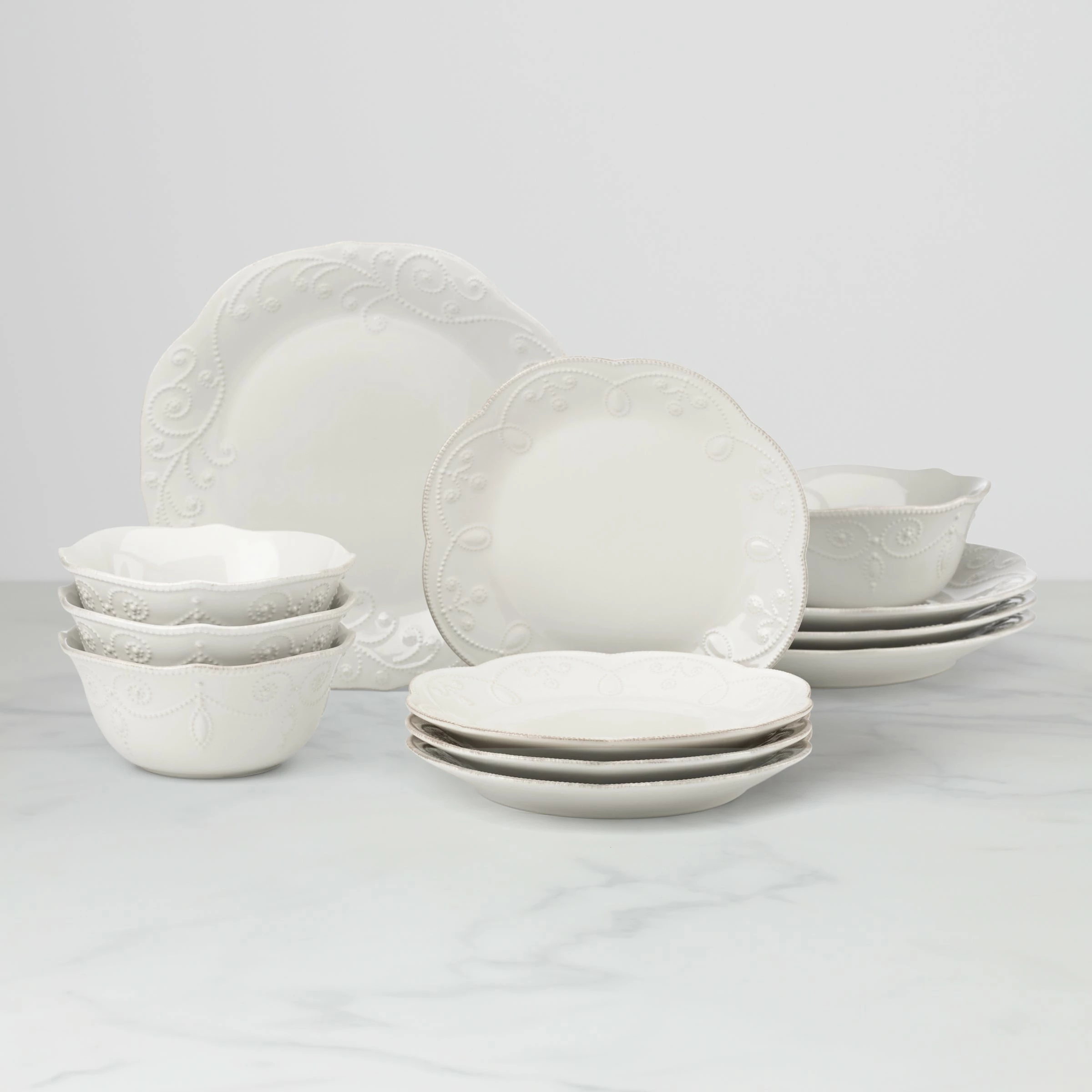Lenox French Perle White™ 12-piece Dinnerware Set
