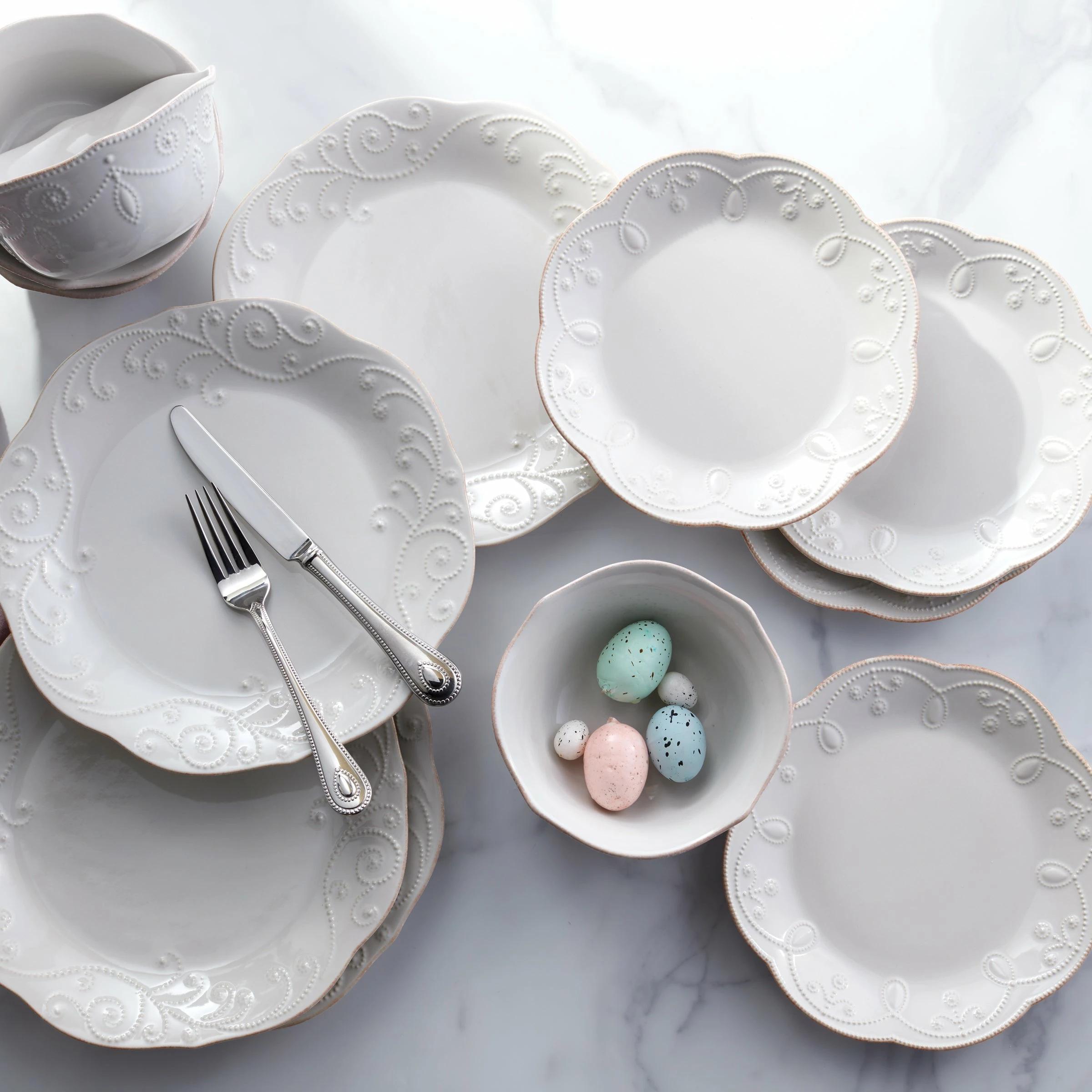 Lenox French Perle White™ 12-piece Dinnerware Set