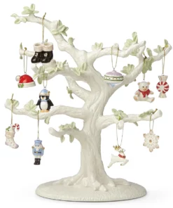 Lenox Christmas Memories 10-Piece Ornament & Tree Set Ornament Trees