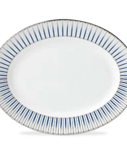 Lenox Geodesia Blue™ 13" Oval Serving Platter Dinnerware