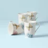 Lenox Butterfly Meadow Hydrangea 4-piece Mug Set