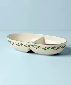 Lenox Holiday Divided Bowl