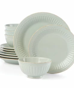 Lenox Dinnerware French Perle Groove 12-Piece Plate & Bowl Set