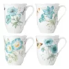 Lenox Butterfly Meadow Turquoise 4-piece Mug Set