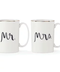 Kate Spade Dinnerware Bridal Party™ "Mr." And "Mrs." 2pc Mug Set