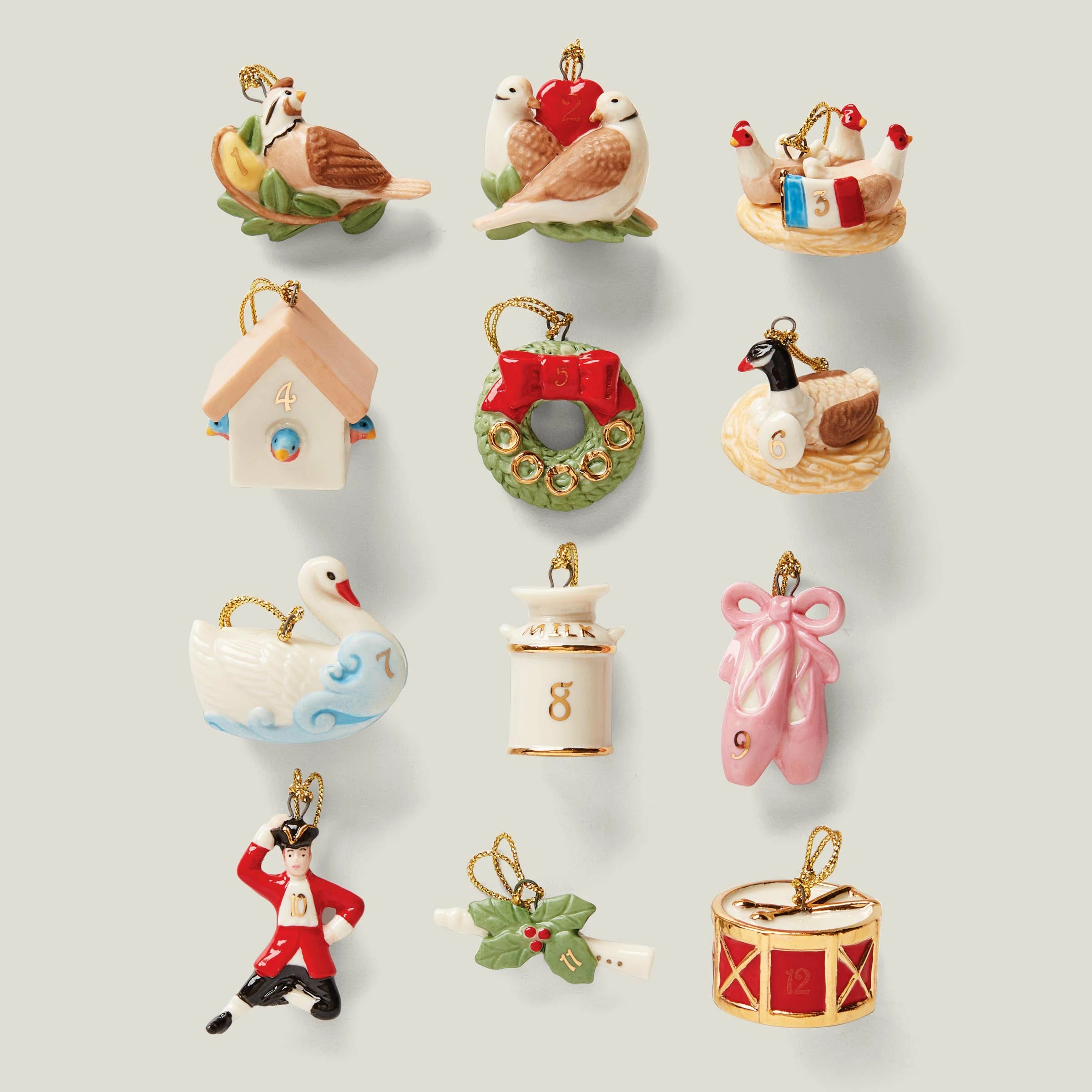 Lenox Ornament Trees Twelve Days Of Christmas 12-Piece Ornament & Tree