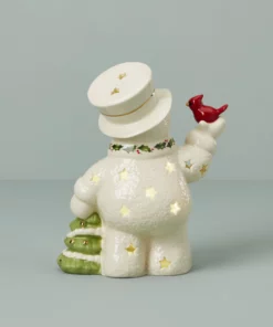 Lenox Happy Holly Days Light-Up Figurine Décor