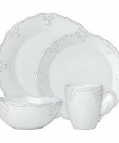 Lenox French Carved Scalloped 4-Piece Place Setting
