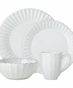 Lenox French Carved Bead 4-Piece Place Setting Dinnerware