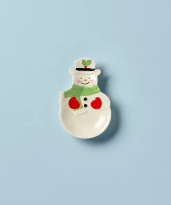 Lenox Hosting The Holidays Snowman Spoon Rest Dinnerware