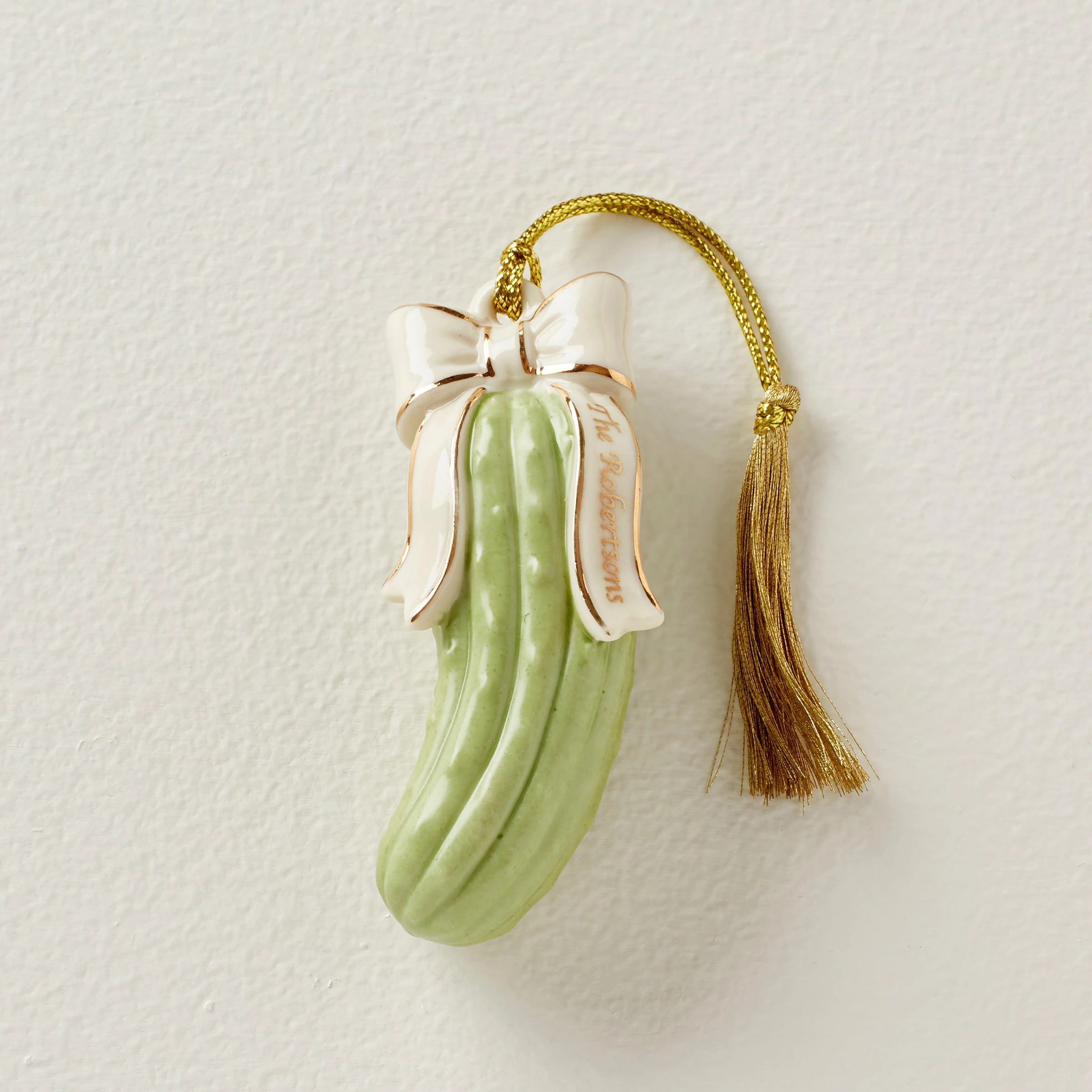 Lenox Personalized Ornaments Our Family Pickle Ornamentâ„¢