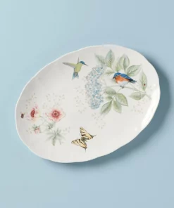 Lenox Butterfly Meadow Flutter Eastern Bluebird Platter