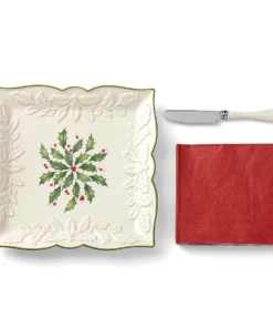 Lenox Hosting The Holidays™ 3pc Carved Napkin Tray