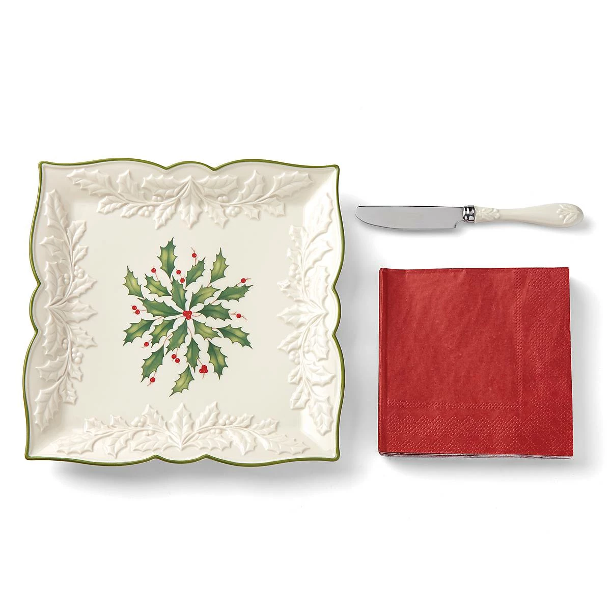 Lenox Hosting The Holidays™ 3pc Carved Napkin Tray
