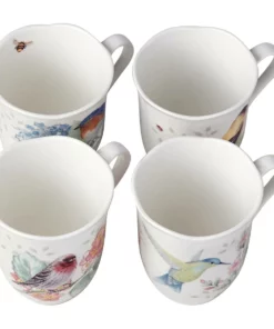 Lenox Dinnerware Butterfly Meadow Flutter 4-Piece Mug Set