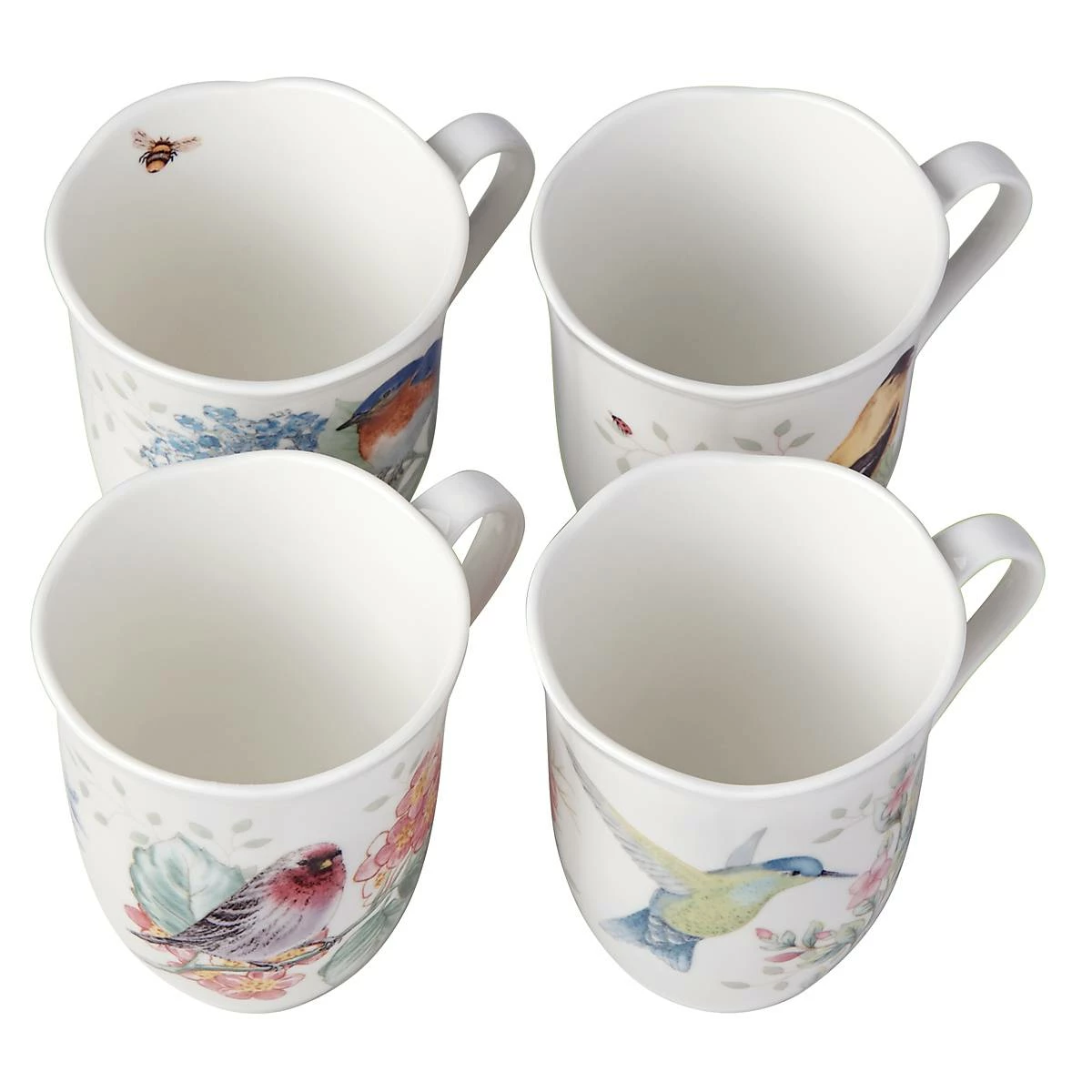 Lenox Dinnerware Butterfly Meadow Flutter 4-Piece Mug Set