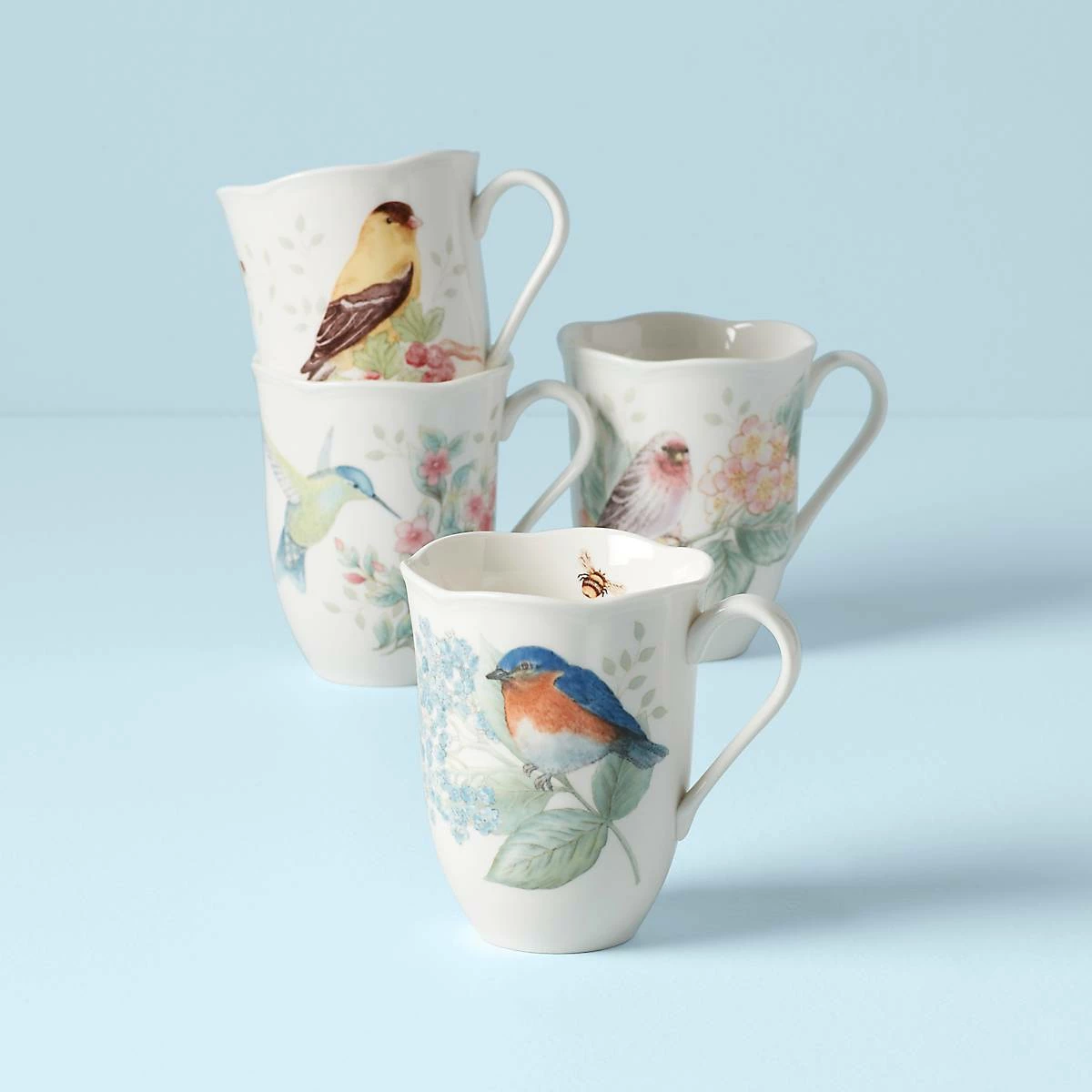 Lenox Dinnerware Butterfly Meadow Flutter 4-Piece Mug Set