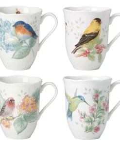 Lenox Dinnerware Butterfly Meadow Flutter 4-Piece Mug Set