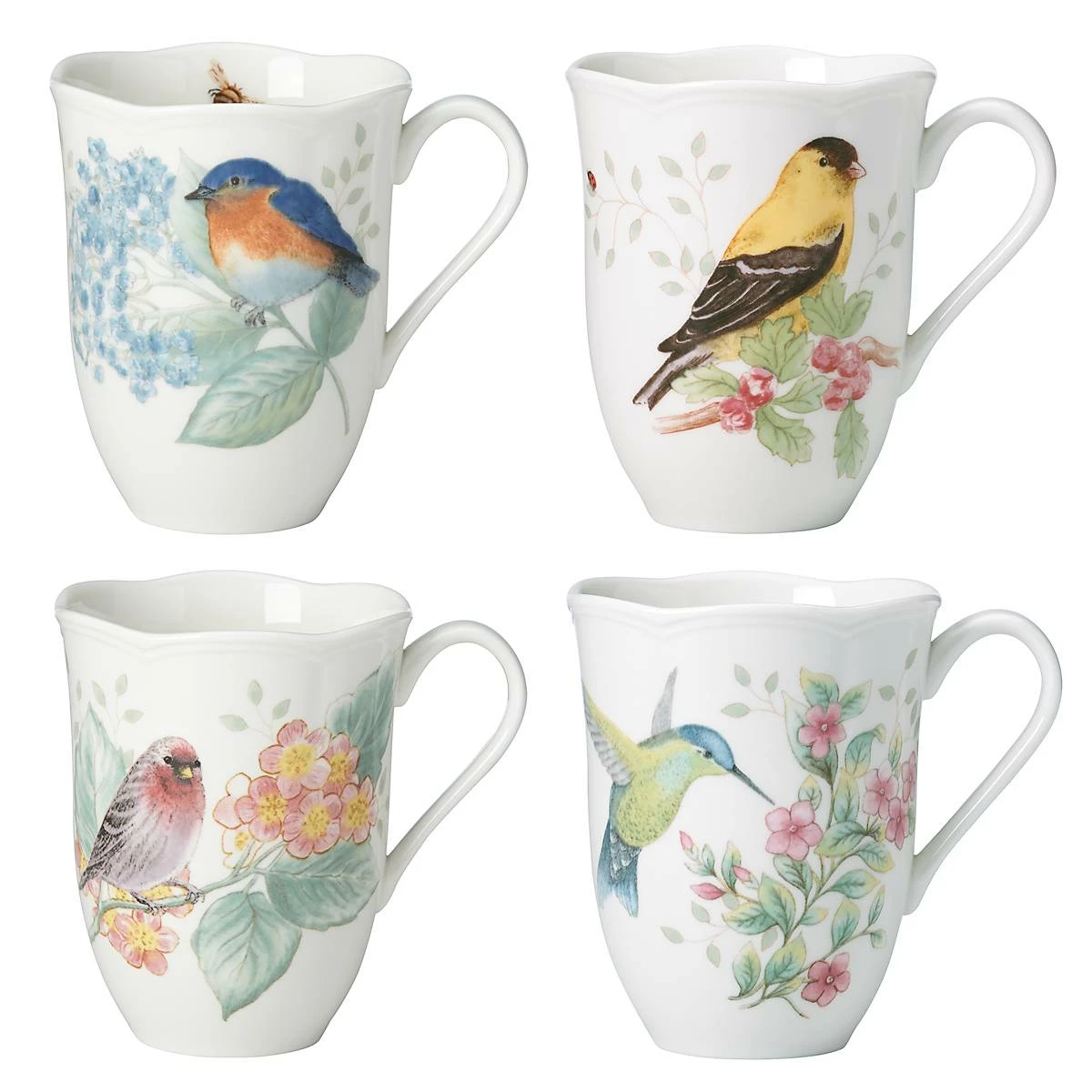 Lenox Dinnerware Butterfly Meadow Flutter 4-Piece Mug Set