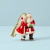 Lenox Décor Ice Skating Santa And Mrs. Claus Ornament
