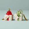 Lenox Forever Friends Presents 2 Piece Ornament Set Personalized Ornaments