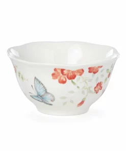 Lenox Butterfly Meadow Red Bowl Dinnerware