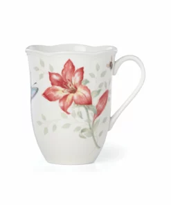 Lenox Dinnerware Butterfly Meadow Red Mug