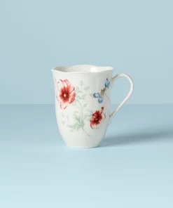 Lenox Dinnerware Butterfly Meadow Red Mug