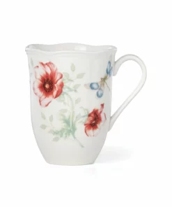 Lenox Dinnerware Butterfly Meadow Red Mug
