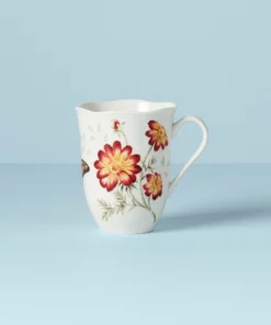 Lenox Dinnerware Butterfly Meadow Red Mug