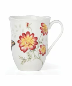 Lenox Dinnerware Butterfly Meadow Red Mug