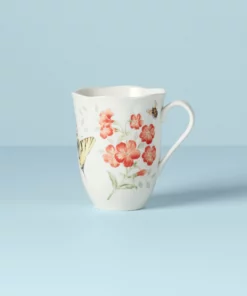 Lenox Dinnerware Butterfly Meadow Red Mug