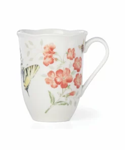 Lenox Dinnerware Butterfly Meadow Red Mug