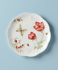 Lenox Dinnerware Butterfly Meadow Red Salad Plate