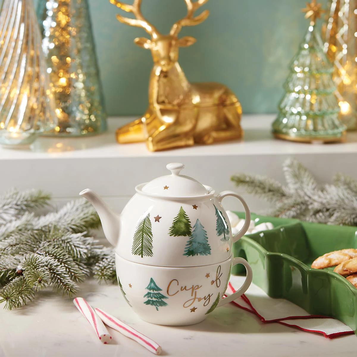 Lenox Dinnerware Balsam Lane Teapot & Cup