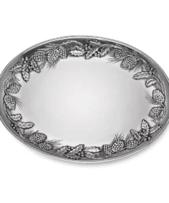 Lenox Holiday™ Metal Pinecone & Holly Platter Dinnerware