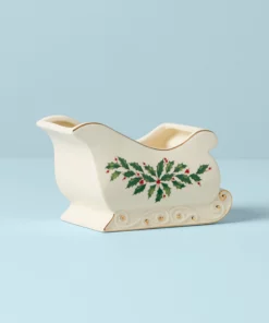 Lenox Holiday Sleigh Candy Dish Dinnerware