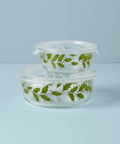 Lenox Hosting The Holidays™ Glass Storage Bwls