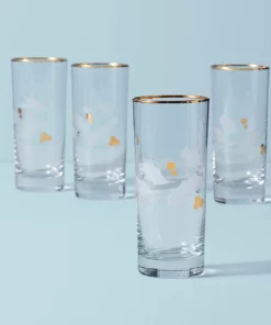 Lenox Holidayâ„¢ Gold 4-piece Highball Glass Set Drinkware