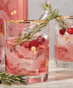 Lenox Holiday Gold 4-Piece Double Old Fashioned Set Drinkware