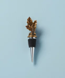 Lenox Holiday™ Gold Metal Wine Stopper Accessories