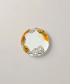 Lenox Dinnerware Mosaic Radiance Goldenrod Tidbit Plate