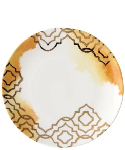 Lenox Dinnerware Mosaic Radiance Goldenrod Tidbit Plate